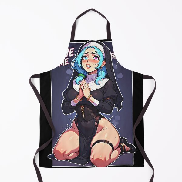 Item preview, Save Me Father – Blue-Haired Anime Nun Pleading designed and sold by Neer arts.