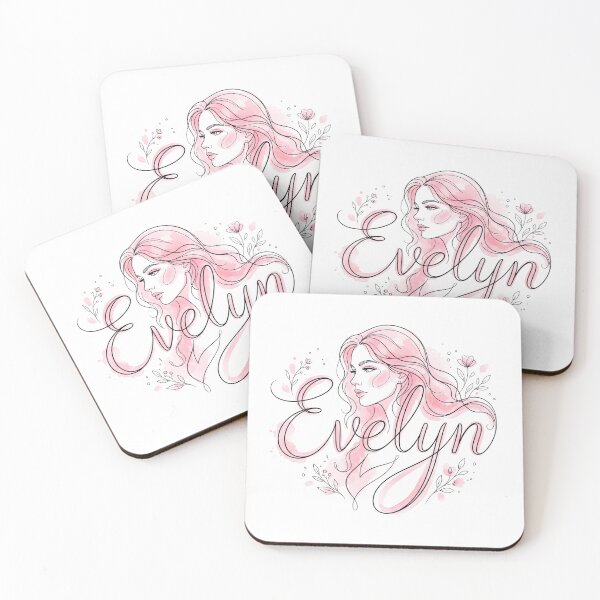 Item preview, Evelyn Personalized Name Floral Boho Woman Art designed and sold by rich-moda.
