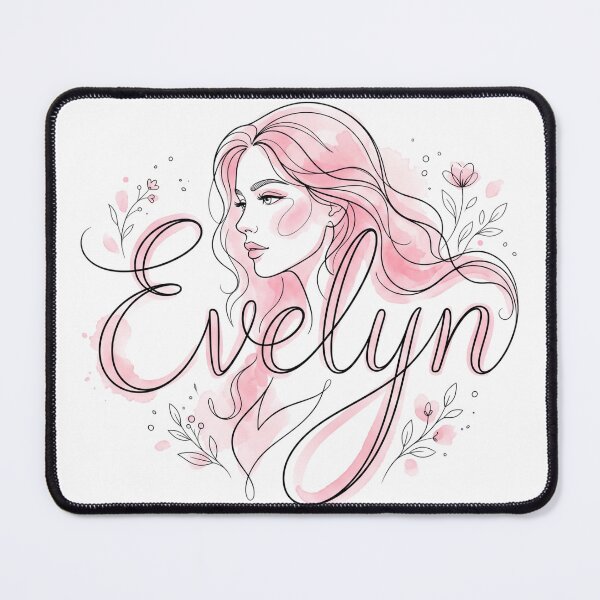 Item preview, Evelyn Personalized Name Floral Boho Woman Art designed and sold by rich-moda.
