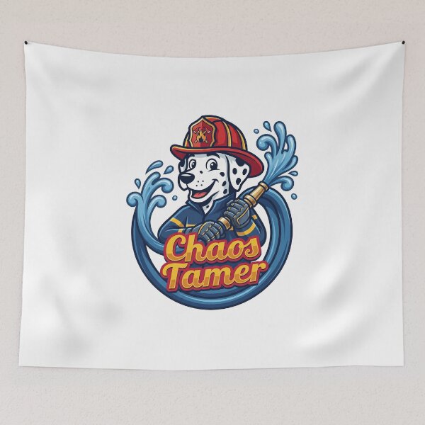 Item preview, Funny Firefighter Chaos Tamer First Responder Appreciation Gift Shirt designed and sold by Osmose-Studio ⭐⭐⭐⭐⭐.