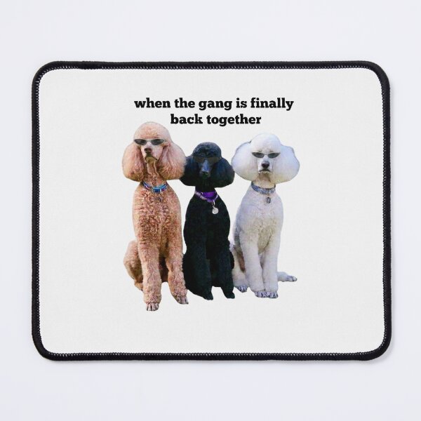 Item preview, Funny Poodle Squad Best Friends Reunion Print designed and sold by chaos-and-curls.