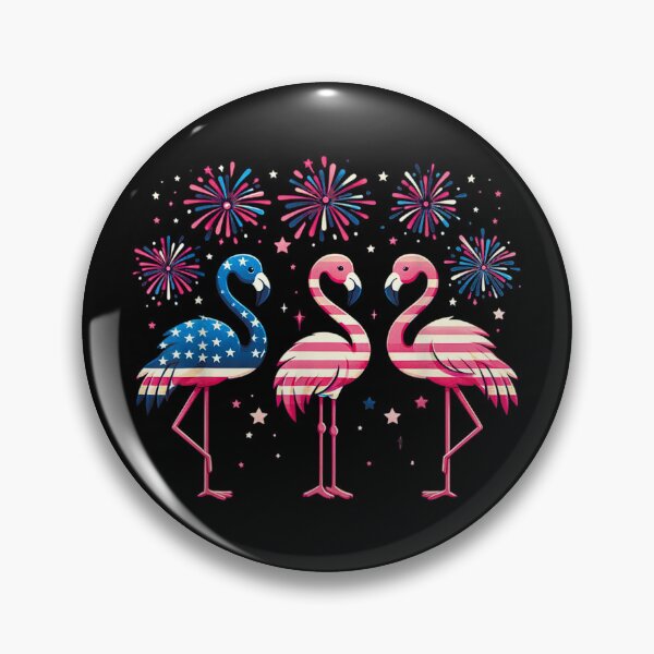 Item preview, Flamingo American Flag designed and sold by goombi-creative.