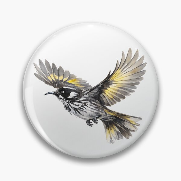 Item preview, New Holland Honeyeater in Flight Watercolour designed and sold by Jaruart.