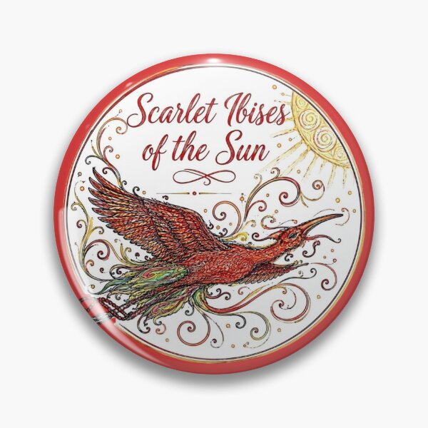 Item preview, Scarlet Ibises of the Sun Artistic Illustration designed and sold by mimiartes.