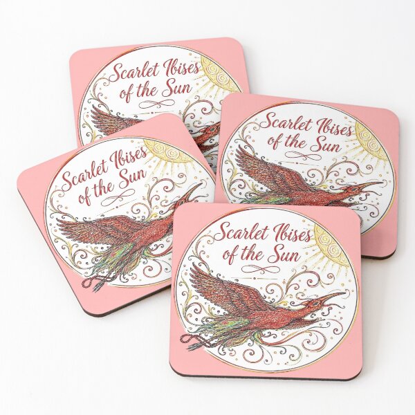 Item preview, Scarlet Ibises of the Sun Artistic Illustration designed and sold by mimiartes.