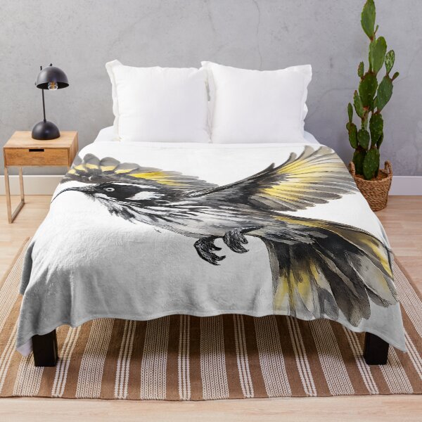 Item preview, New Holland Honeyeater in Flight Watercolour designed and sold by Jaruart.