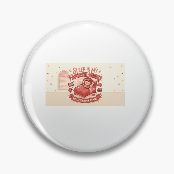 Item preview, Sleep Is My Favorite Hobby Rest Recharge Repeat designed and sold by PrintableArt123.