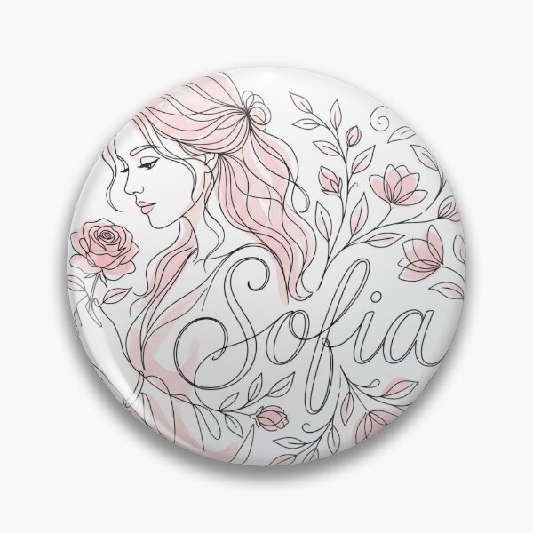 Item preview, Sofia Personalized Name Floral Boho Woman Art designed and sold by rich-moda.