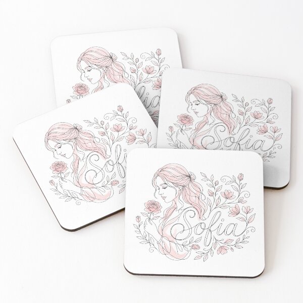Item preview, Sofia Personalized Name Floral Boho Woman Art designed and sold by rich-moda.