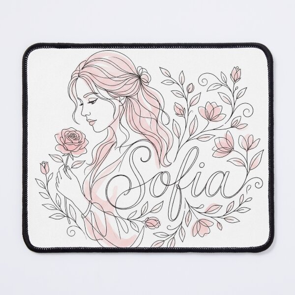 Item preview, Sofia Personalized Name Floral Boho Woman Art designed and sold by rich-moda.