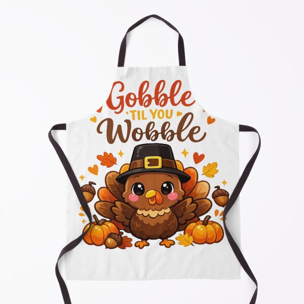 Item preview, Gobble ’Til You Wobble Cute Turkey Thanksgiving Autumn Design designed and sold by Moonlight Studio.
