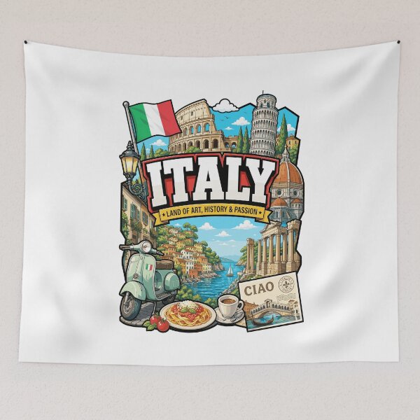 Item preview, Italy Adventures and Monuments Modern Design designed and sold by AtuqStudio.