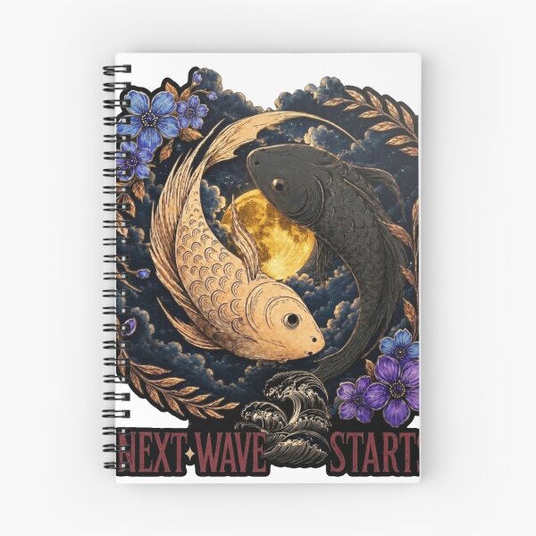 Item preview, Mystic Koi Yin Yang – Next Wave Starts designed and sold by Grandtshirt | Creative Print Designs.