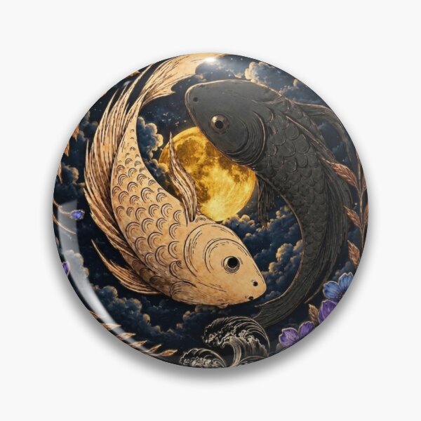 Item preview, Mystic Koi Yin Yang – Next Wave Starts designed and sold by Grandtshirt | Creative Print Designs.