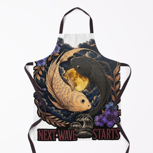 Item preview, Mystic Koi Yin Yang – Next Wave Starts designed and sold by Grandtshirt | Creative Print Designs.