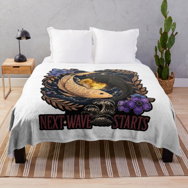 Item preview, Mystic Koi Yin Yang – Next Wave Starts designed and sold by Grandtshirt | Creative Print Designs.
