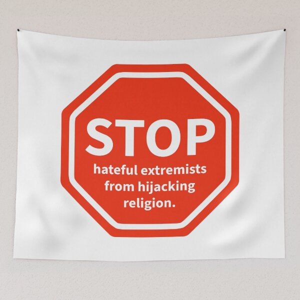 Item preview, Stop hateful extremists from hijacking religion. designed and sold by Rachel the Artist .