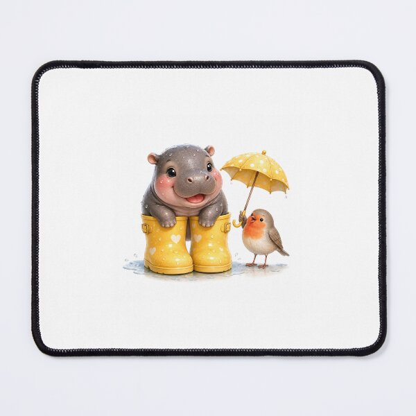 Item preview, Little rainy day friends splashing in sunshine boots designed and sold by QuirkNest Studio .