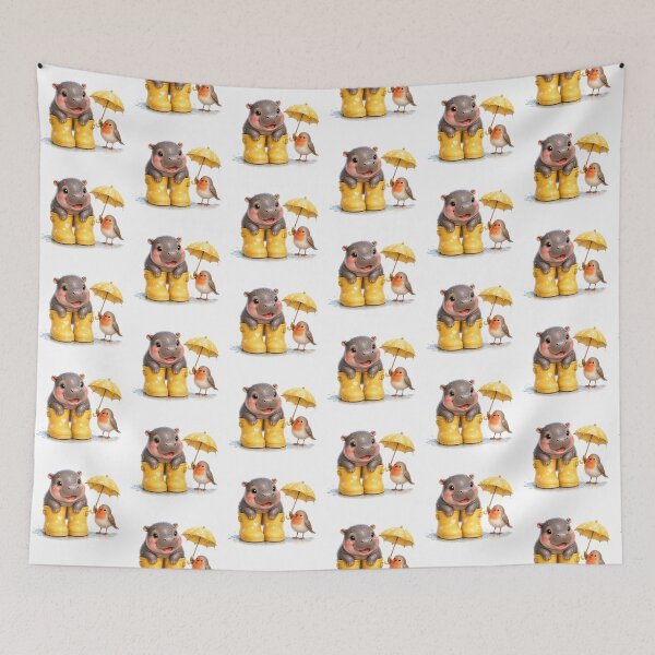 Item preview, Little rainy day friends splashing in sunshine boots designed and sold by QuirkNest Studio .