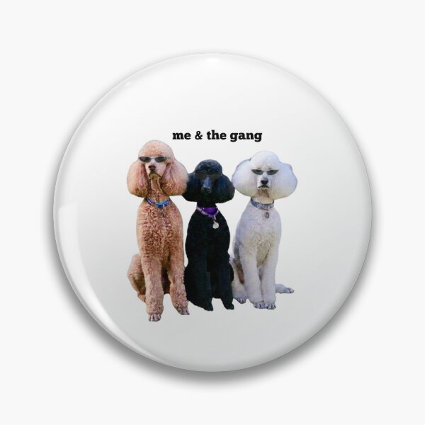 Item preview, Me And The Gang Funny Poodle Squad Print designed and sold by chaos-and-curls.