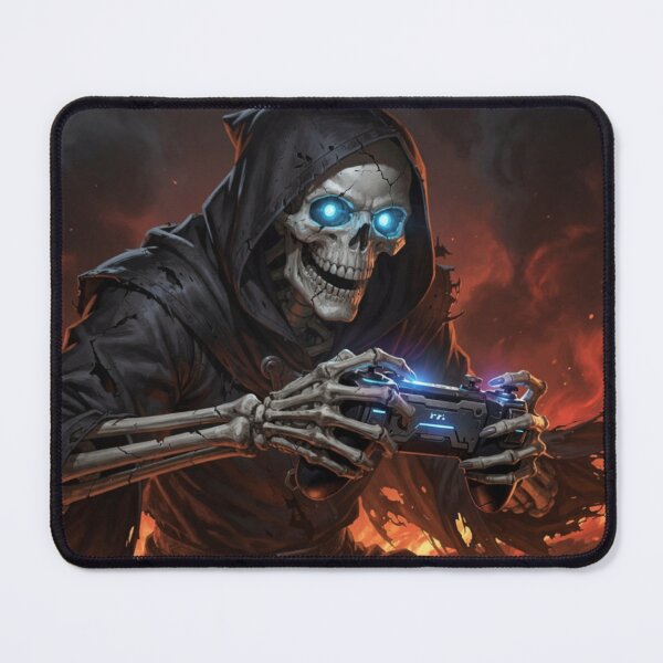 Item preview, Game Over Never Dies – Dark Fantasy Gamer Skull Design designed and sold by PixelRageStudio.