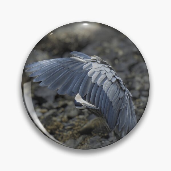 Item preview, Great Blue Heron Grooming its Wings designed and sold by MJ M.