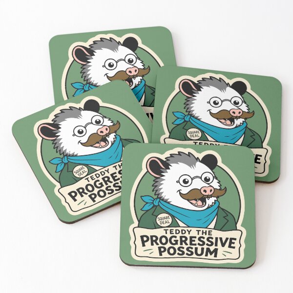 Item preview, Teddy the Progressive Possum - Worker Rights Mascot designed and sold by Hearth and Rook.