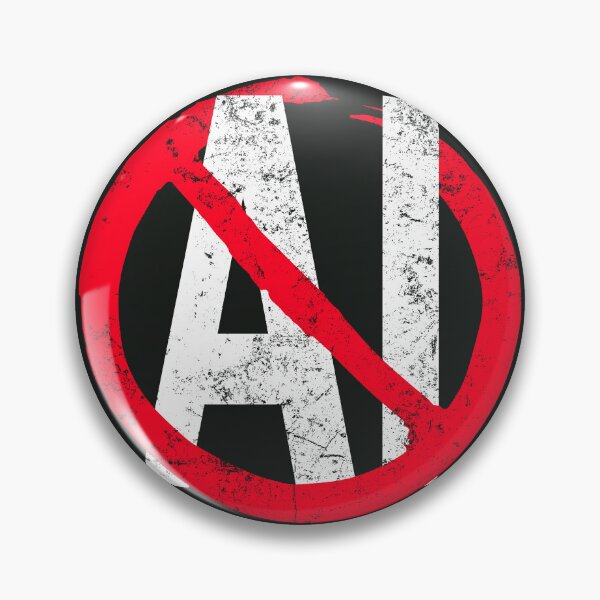 Item preview, No AI Logo / Anti-AI Symbol designed and sold by Frank J. Art.