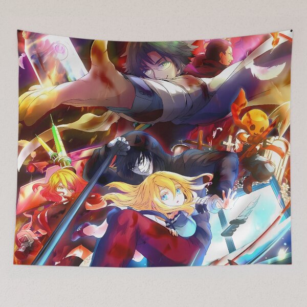 Item preview, Eddie Angels of Death Group Cast Colorful Anime Scene designed and sold by MicaheHaffner.