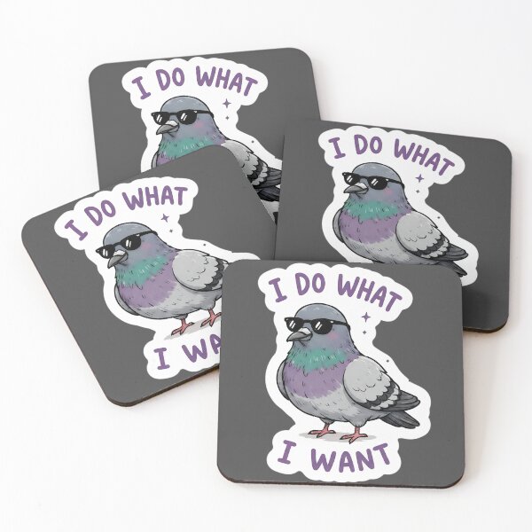 Item preview, Funny Inappropriate I Do What I Want Cool Pigeon Sticker | Funny Rebel Bird Meme Aesthetic designed and sold by Bhaskar Digital Art.