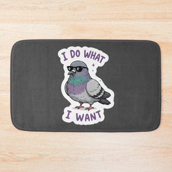 Item preview, Funny Inappropriate I Do What I Want Cool Pigeon Sticker | Funny Rebel Bird Meme Aesthetic designed and sold by Bhaskar Digital Art.