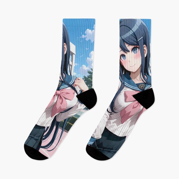 Item preview, Sayaka Maizono Danganronpa Campus Smile Blue Hair designed and sold by MicaheHaffner.