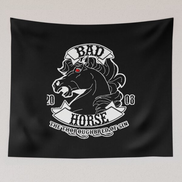 Item preview, Rebellious Horse Emblem Dark Sin Graphic designed and sold by Thefulavocado.