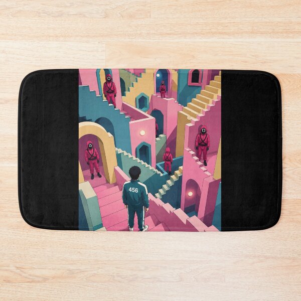 Item preview, Squid Game Inspired – Pastel Stair Maze designed and sold by AndGarciart.