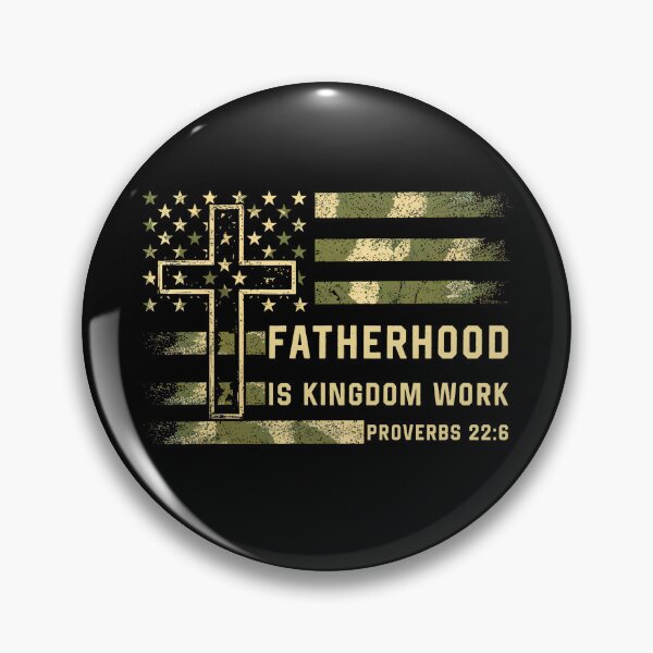 Item preview, Fatherhood is Kingdom Work Vintage Flag Christian designed and sold by studio-ssaam.