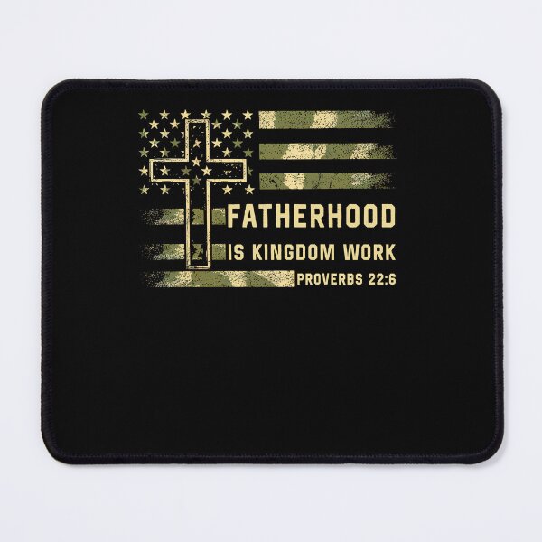 Item preview, Fatherhood is Kingdom Work Vintage Flag Christian designed and sold by studio-ssaam.