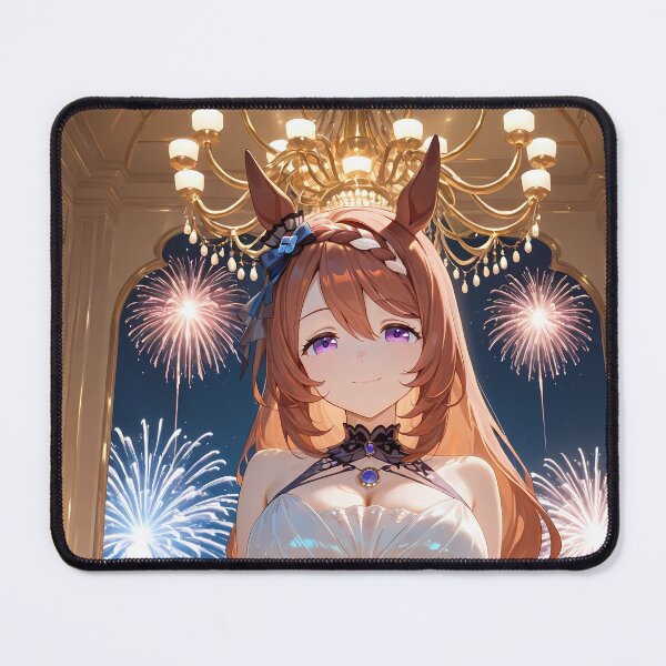 Item preview, Super Creek Uma Musume White Gala Fireworks Smile designed and sold by MicaheHaffner.