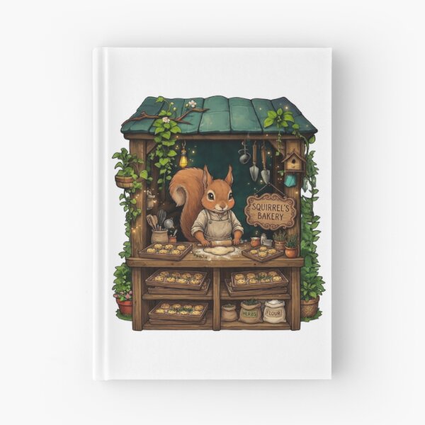 Item preview, Squirrel's Bakery | Cozy Woodland Bakery | Cottagecore Baking Art | Cute Squirrel Baker | Fantasy Forest Bakery | Baking Lover Gift designed and sold by MrDev.
