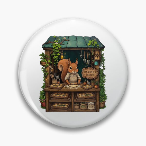 Item preview, Squirrel's Bakery | Cozy Woodland Bakery | Cottagecore Baking Art | Cute Squirrel Baker | Fantasy Forest Bakery | Baking Lover Gift designed and sold by MrDev.