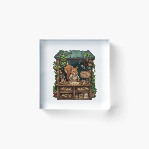 Item preview, Squirrel's Bakery | Cozy Woodland Bakery | Cottagecore Baking Art | Cute Squirrel Baker | Fantasy Forest Bakery | Baking Lover Gift designed and sold by MrDev.