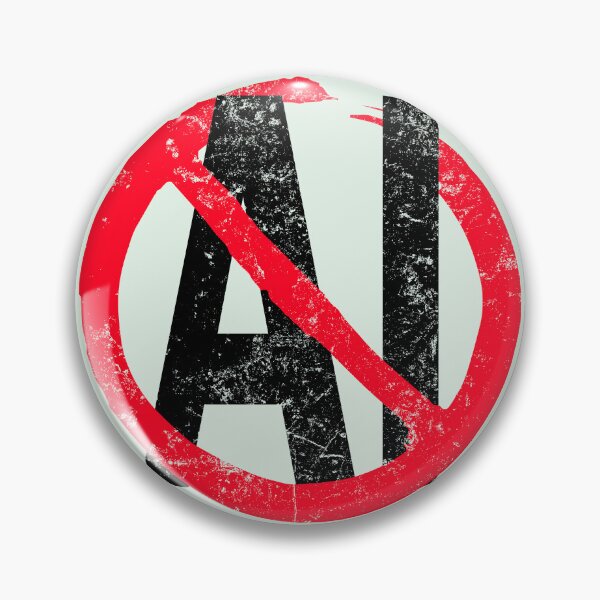 Item preview, No AI Logo / Anti-AI Symbol designed and sold by Frank J. Art.