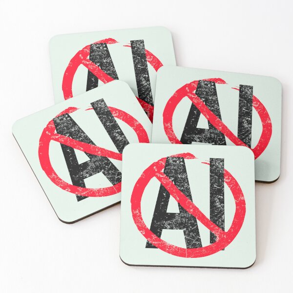 Item preview, No AI Logo / Anti-AI Symbol designed and sold by Frank J. Art.