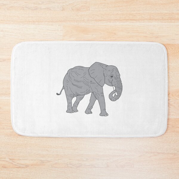 Item preview, Elephant Doodle Cute Gray Animal Sketch Illustration designed and sold by DoodleDuder.