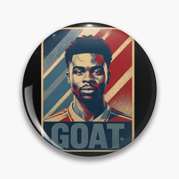 Item preview, Bukayo Saka - G.O.A.T Typography designed and sold by delacerdaan.