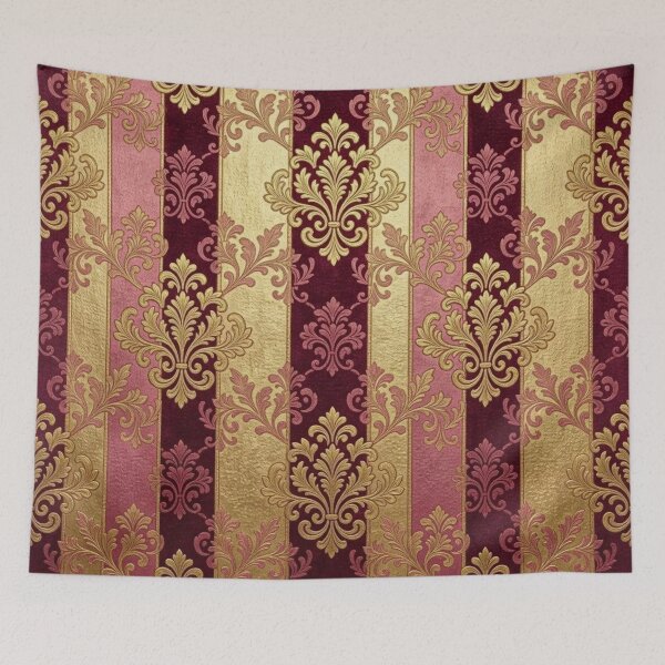 Item preview, Burgundy, Pink & Gold Striped Damask designed and sold by DesignsByPrnces.