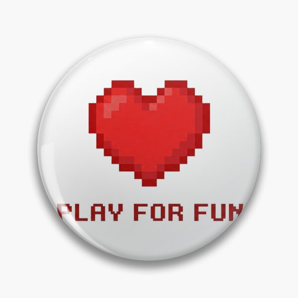 Item preview, Retro Pixel Art Heart - PLAY FOR FUN designed and sold by OPTTAS.
