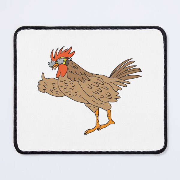 Item preview, Happy Rooster Doodle Funny Chicken Sunglasses Illustration designed and sold by DoodleDuder.