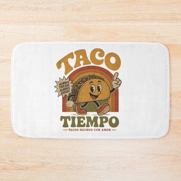Item preview, Taco Funny Mexican Food Cartoon Mascot vintage ad designed and sold by LD ART.