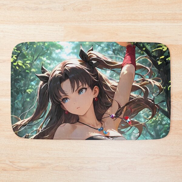 Item preview, Rin Tohsaka Fate Stay Night Forest Warrior Pose designed and sold by MicaheHaffner.