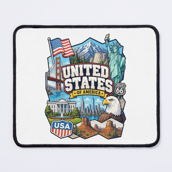 Item preview, Estados Unidos Aventuras y Monumentos Diseño Moderno designed and sold by EdwinkOne.